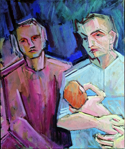 Arte, pintor español de Cañete de las Torres,migrantes,